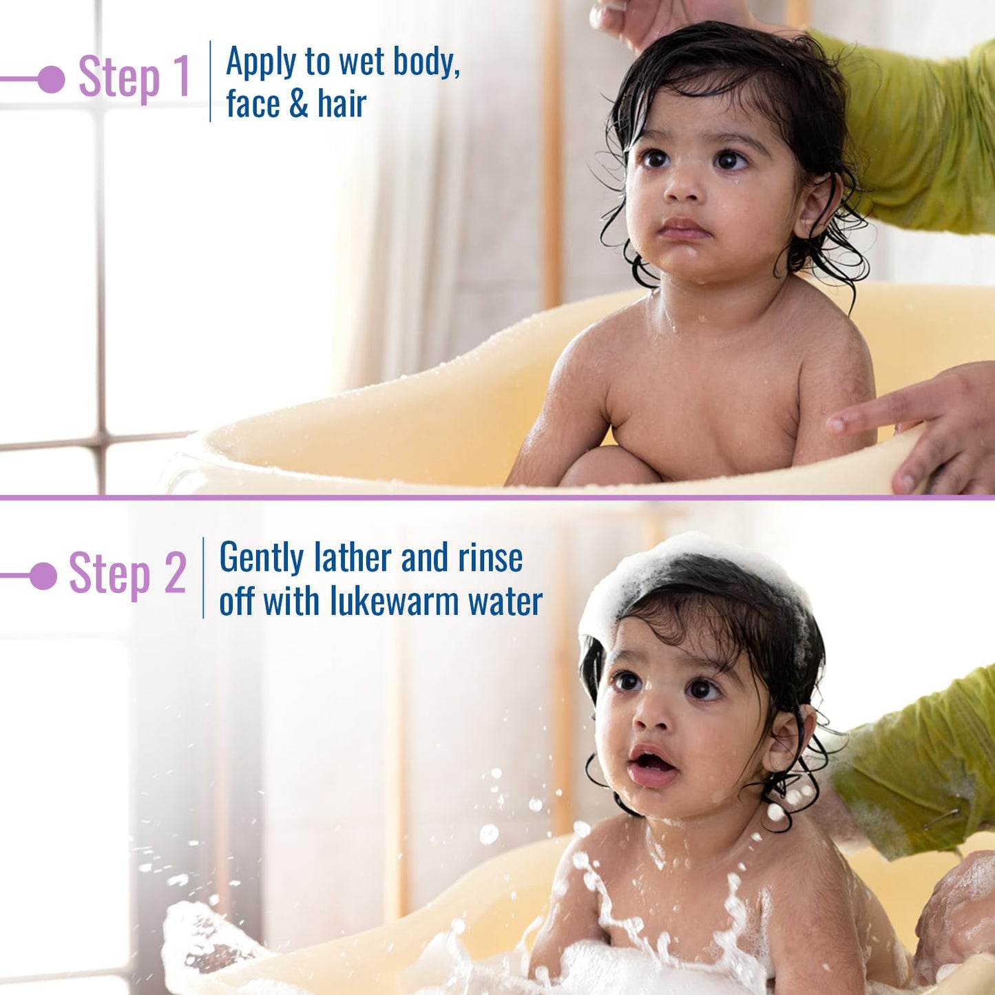 Parachute Advansed Baby Gentle Wash for New Born | Enriched with Virgin Coconut Oil | Gently cleanses in Hard water | Doctor certified | 410 ML