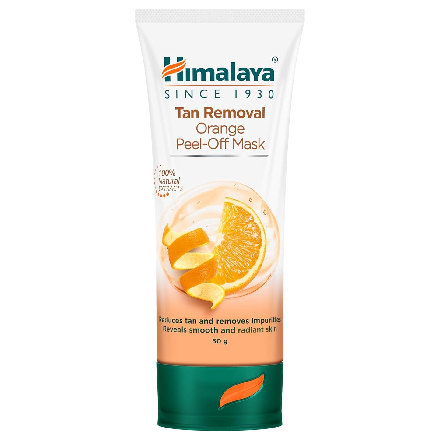 Himalaya Tan Removal Orange Peel-Off Mask packaging on a white background