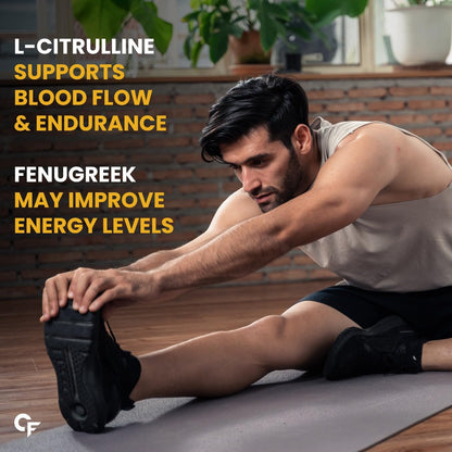 Carbamide Forte Testosterone Booster Supplement | Testosterone Supplement For Men To Support Energy, Stamina & Strength | 60 Tablets