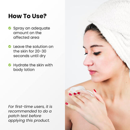 The True Therapy Body Acne Spray for Men & Women, Skin Toner for Neck, Shoulders & Back Acne, Skin Care with 2% Salicylic Acid & Zinc PCA, Helps in Skin Texture & Acne Breakouts (60ml)