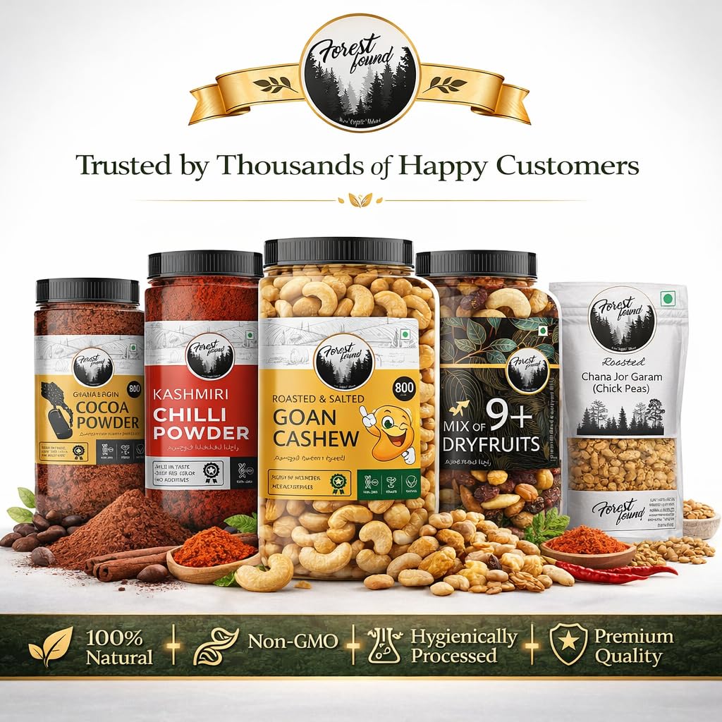 Forest Found Roasted & Salted Edamame (300g) Beans | 46% High Protein & 14% Fiber | Oil-Free Vacuum Roasted Crunchy Seeds | Low Carb, Plant-Based Protein Healthy Snack | Young Green Soybeans