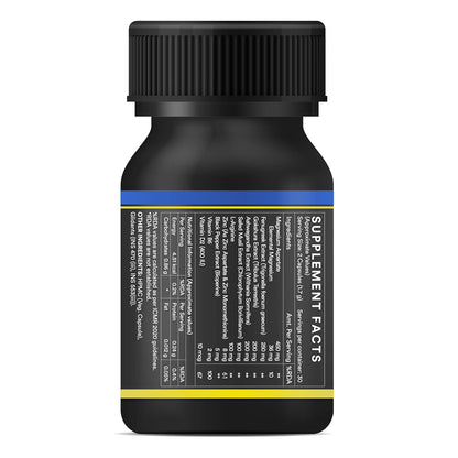 INLIFE Testroid Testosterone Support Supplement for Men | Tribulus, Ashwagandha, Safed Musli for Energy, Strength, Stamina & Overall Wellness - 60 Vegetarian Capsules
