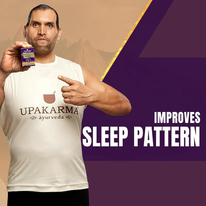 Upakarma Ashwagandha Gold 30 Capsules | Contains Gold | Ashwagandha Root Extract, Brahmi, Shigru and Other Action Herbs | Helps in Stress & Sleep Management