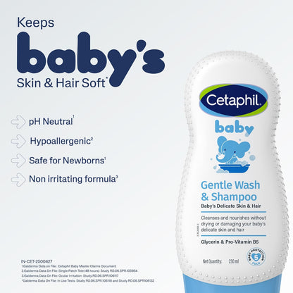 Cetaphil Baby Gentle Wash & Shampoo - (50ml)