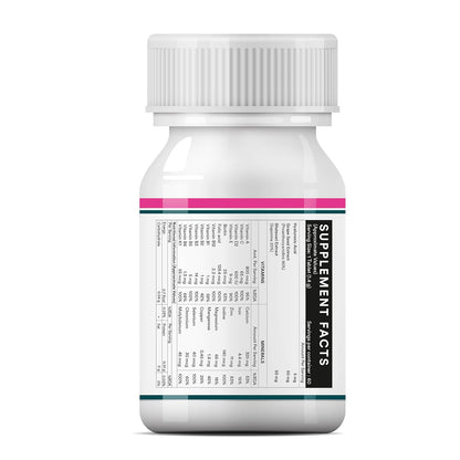 INLIFE Women's Multivitamin Tablets | 60 Tablets | Enriched with Zinc, Vitamin C, Vitamin D, and Essential Multiminerals | Supports Immunity and Energy Levels (Pack of 1)