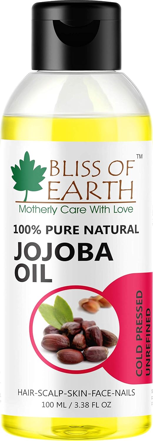 Bliss of Earth Jojoba Oil 100% Pure Natural Coldpressed & Unrefined 100ML