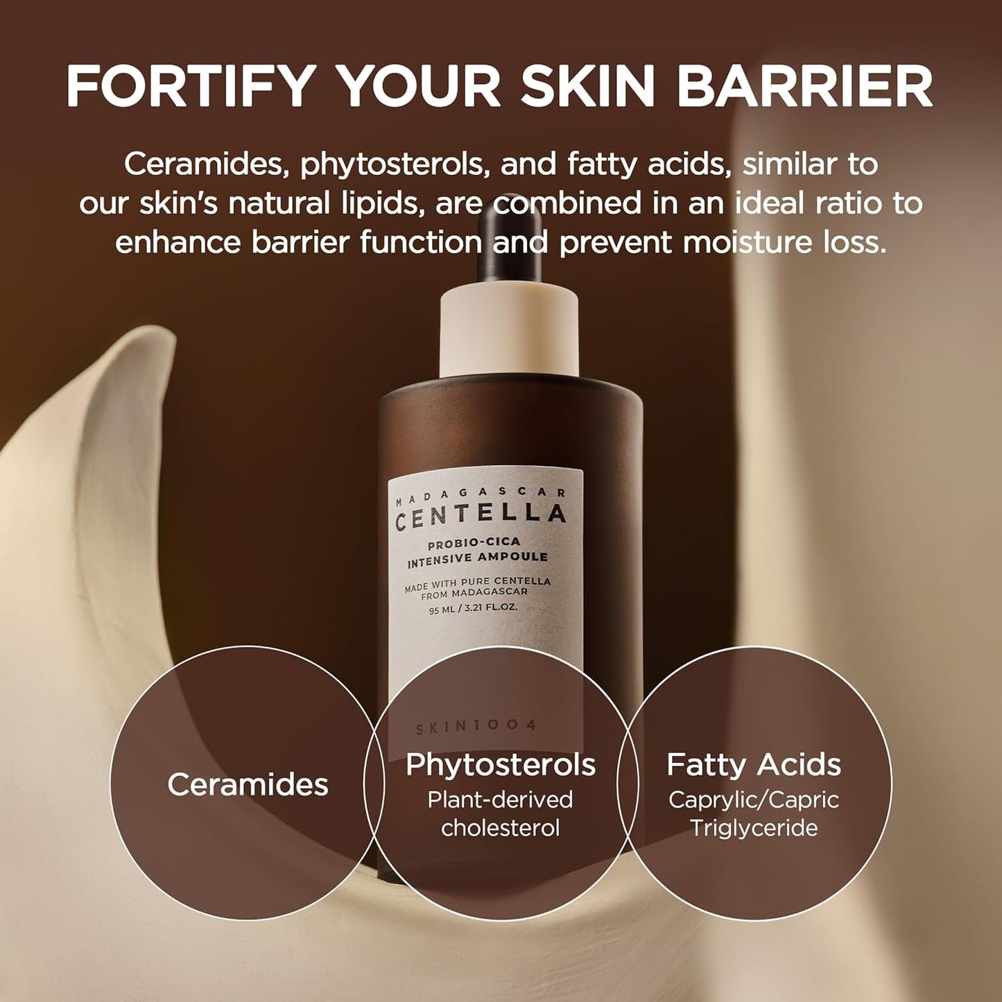 SKIN1004 Centella Probio-Cica Intensive Ampoule | Soothing & Barrier Repair for Dry to Combination Skin with Fermented Centella & Ceramides, 50ml