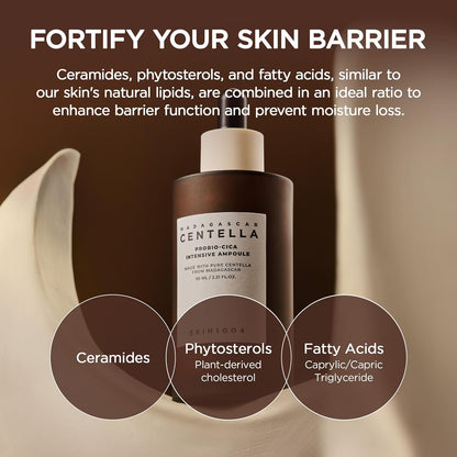 SKIN1004 Centella Probio-Cica Intensive Ampoule | Soothing & Barrier Repair for Dry to Combination Skin with Fermented Centella & Ceramides, 50ml