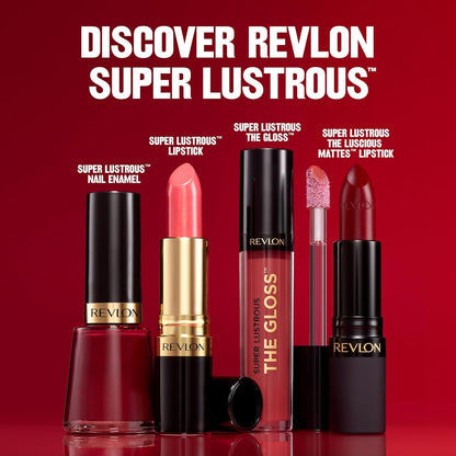 Revlon Super Lustrous The Gloss, Non-Sticky, High Shine Glossy Finish, Lightweight Moisture Enriched With Agave, Moringa Oil Capuacu Butter - Lean In(203), 3.8ml