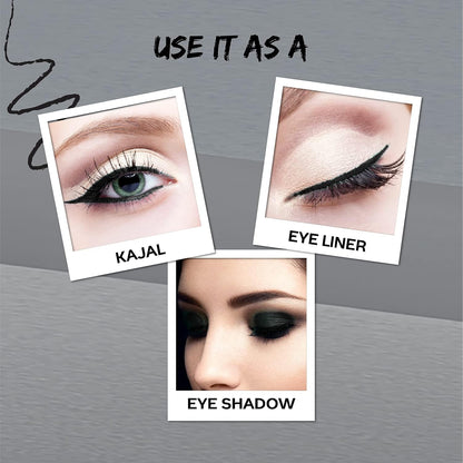FACESCANADA Ultime Pro Longwear Opaque Eye Pencil - Solid Black 02, 1.2 G|8 Hr Long Stay|Smooth One Stroke Application|Intense Color Pay Off|Soft Blendable Formula|Smudge Proof|Water Proof