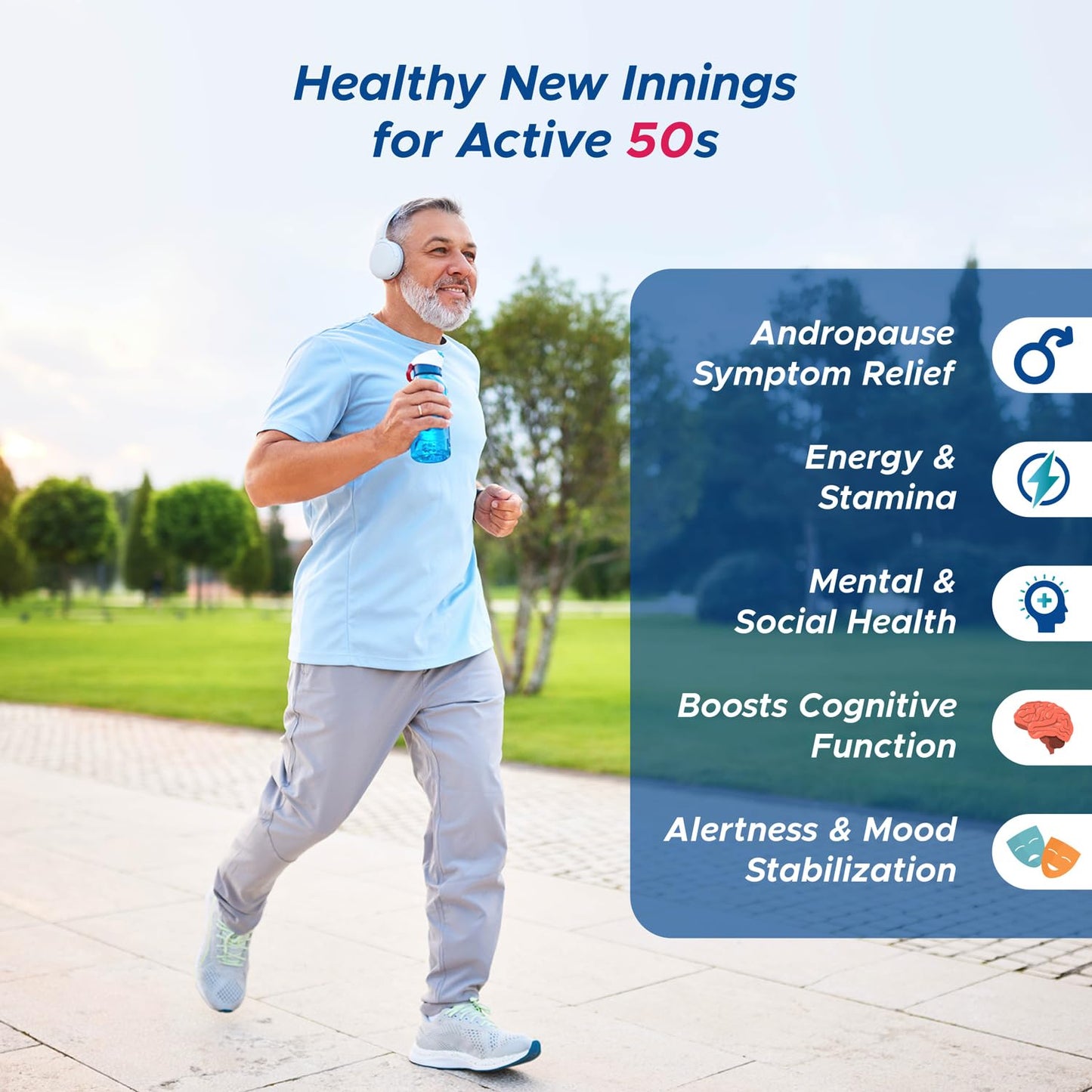 Wellman 50+ Multivitamin Tablets for Men Aged 50+ | Ginseng, Citrus & Amino Acids | Support Health & Vitality | Boost Cognitive & Immune Function | Reduce Tiredness & Fatigue | 30 Veg Tablets