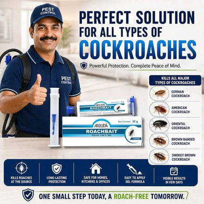 Arbuda Roachbait Gel For Cockroach Control| Fast Acting Solution | Ready to Use | Colony Destroyer (35 gm Pack of 1)