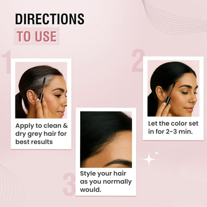 GLAMVEDA Black Hair Finishing Stick for Frizzy Hair | Anti-Frizz Hair Fix Stick for Flyaways & Baby Hair | Non-Sticky & Non-Greasy Formula | Long-Lasting Hold with Rice Water | 20ml