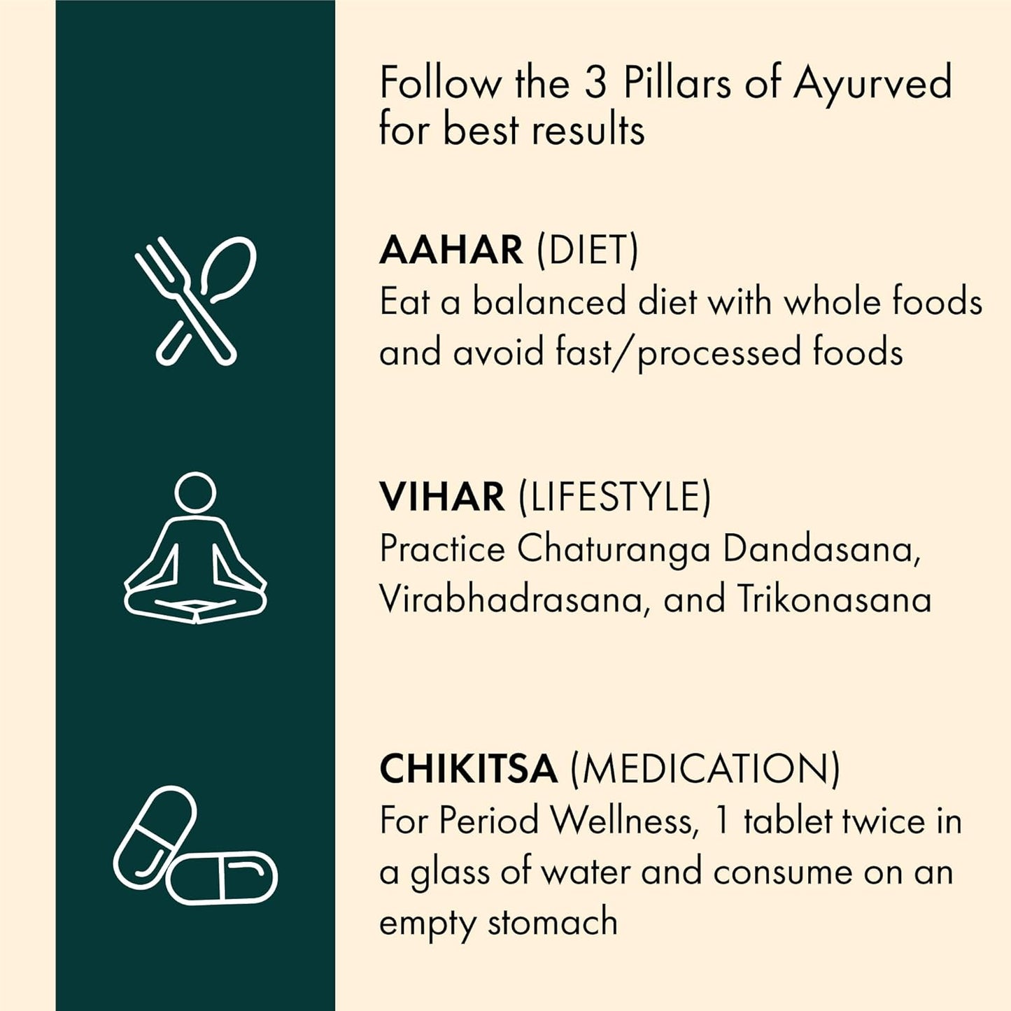 Dr. Vaidya's Period Wellness Capsules | Reduces Period Cramps & Pain | Supports Reproductive Health | Ashoka & Shatavari (30 Capsules)