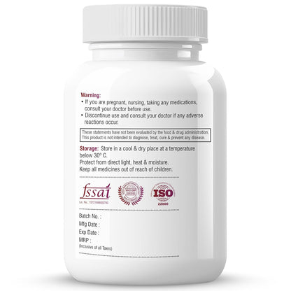 Biotrex Nutraceuticals N Acetyl L-Cysteine (NAC) 600mg, Antioxidant Production | Liver & Kidney | Immunity, Respiratory & Cellular Support - 60 Veg Capsules