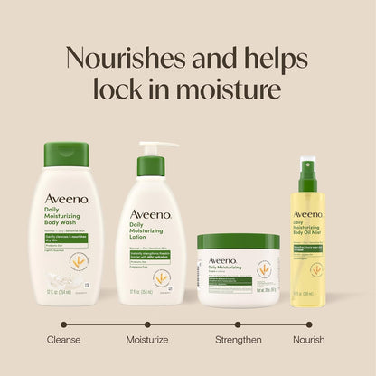 Aveeno J&J-Baby Active Naturals Daily Moisturizing Lotion, 12 Ounce