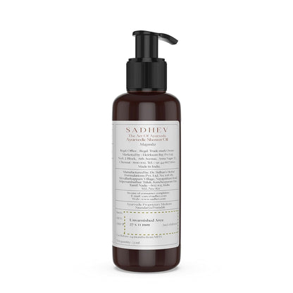 Sadhev Ayurvedic Shower Oil With Goodness Of Magnolia For Hydration And Moistrization