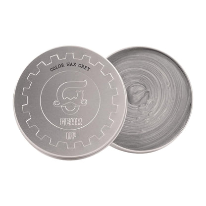 Beauty Garage Gear Up Hair & Beard Grey Color Wax 1-Day Color & Hold | Enriched with Avocado & Olive Oil, 100g