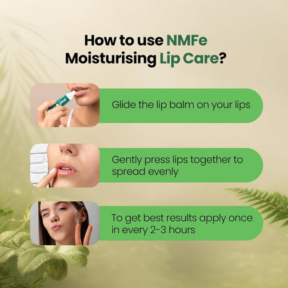 NMFe Moisturising Lip Care 10 Gm | SPF 40+| For Dry And Chapped Lips |Lip balm | Aloe Vera & Vitamin E | Protects lips from dryness & sun damage | Dermatologically Tested