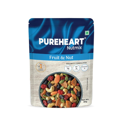 Pureheart Nutmix Fruit & Nuts Natural Premium Mix Nuts (Cashews, Almonds, Raisins, Cranberries) Delicious & Crunchy Dry Fruits