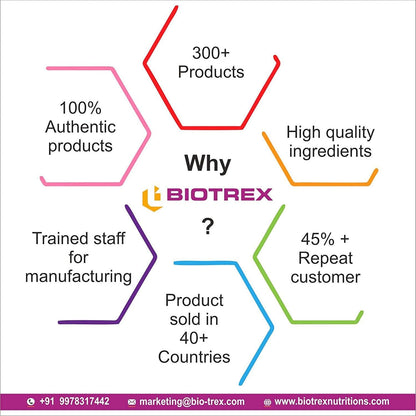 Biotrex Beta Carotene 25000IU - Essential for good vision, healthy hair and skin (60 Capsules), nutritional supplement, multivitamins, vitamin capsules, for men, women and adults, health supplements,