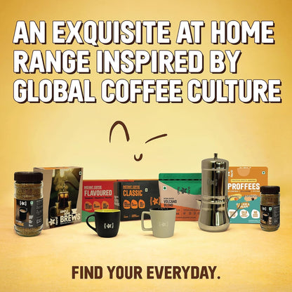 Coffee Island Premium Instant Classic Coffee Jar (100 Gram) | 100% Arabica beans | 0% Chicory | Dark Roast | Freeze Dried Coffee Powder | Rich Bold Flavor for Hot & Iced Drinks | Make Café Style Hot or Cold Coffee, black Coffee, Cappuccino, Latte at Home