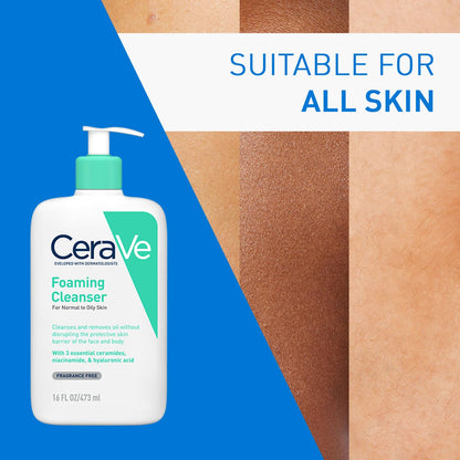 CeraVe Foaming Cleanser For Normal To Oily Skin