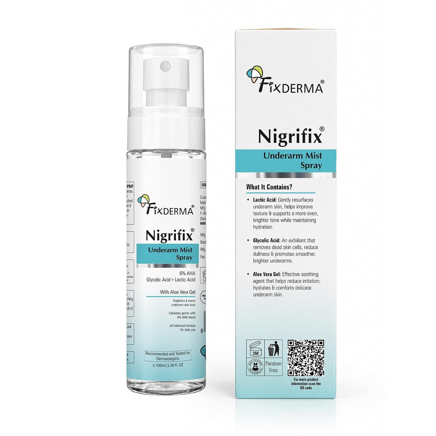 Fixderma Nigrifix Underarm Mist Spray For Dark Underarms Removal 100ml