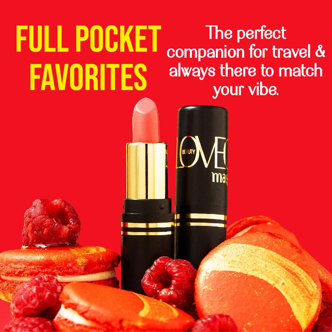 LoveChild Masaba Full Pocket Lipstick, Mauve Lipsticks For Women With Long Lasting Formula Upto 6Hrs, Hydrating & Nourishing, Matte Finish, Crack-A-Cookie, 4g