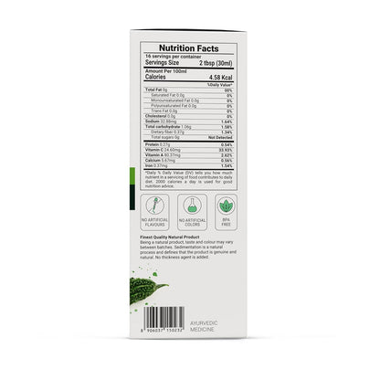 Krishna's Karela Juice - 500 ml | Fresh Karela | Ayurevedic Formulation to maintain Sugar Level | Enriched with Vitamin C - Vitamin A | Sugar free Juice with No Added Color or Flavour