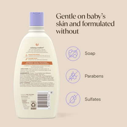 Aveeno Baby Calming Comfort Bath Lavender & Vanilla Lotion 18 Ounce