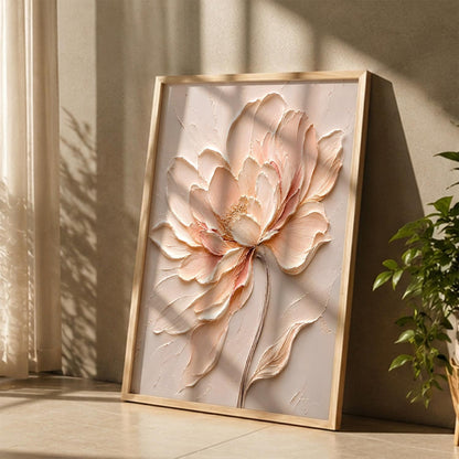 Floral Art Home Decoration Painting | Floral Painting With Frame For Living Room Bed Room Hotel Wall Decor Digital Reprint (14X20 inch)