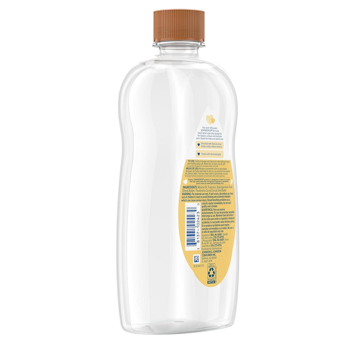 JOHNSONS BABY OIL 591ML (20OZ) - SHEA & COCOA BUTTER (US)