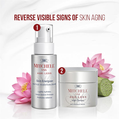 Mitchell USA Night Therapy Anti Aging Night Cream for Women & Men | Reduce Wrinkles & finelines | Lotus Seed Extract & Brahmi Extract | Cocoa Seed Butter Citric Acid | For All Glowing Skin Types | 50g