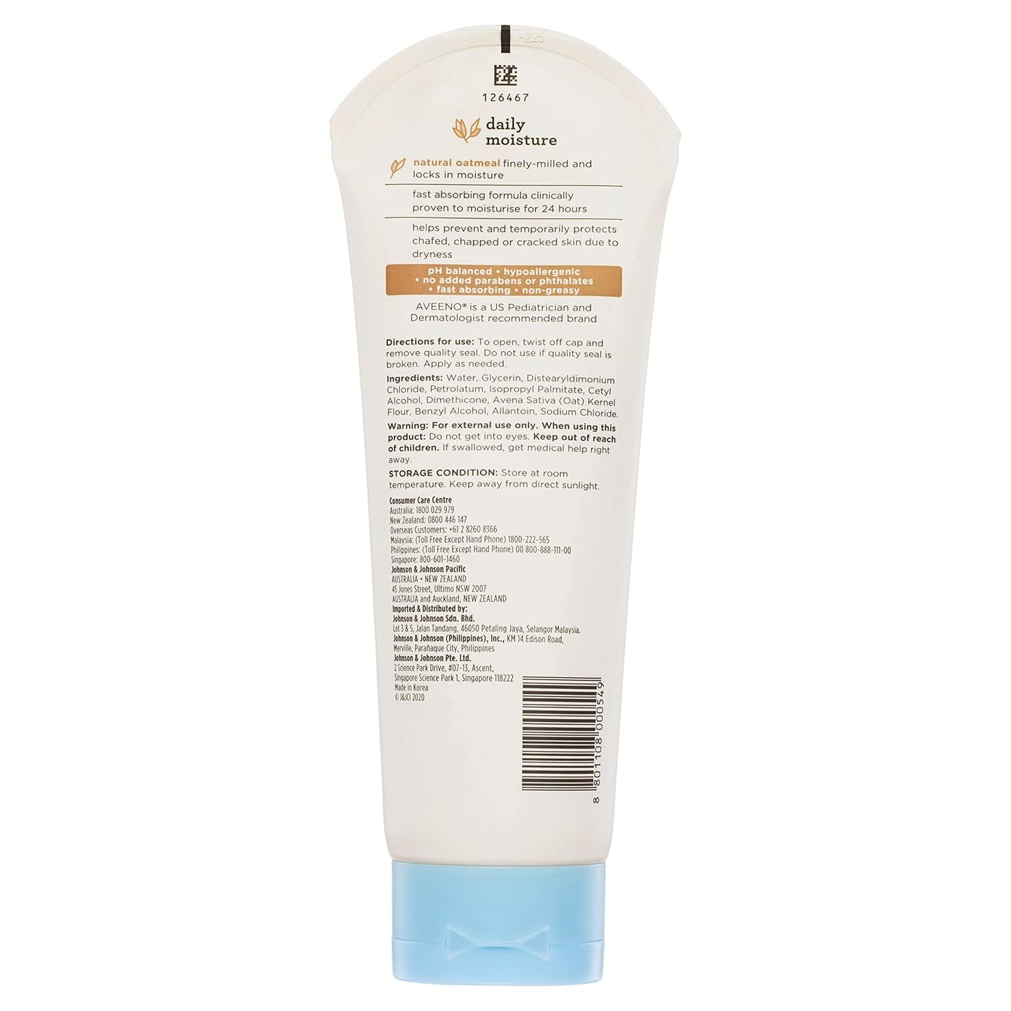 Aveeno Baby Fragrance Free Daily Lotion 227g/8oz