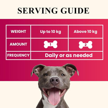 Petroyale Calcium Chews for Dogs - Calcium Supplement for Dogs with Multivitamins - Dog Calcium Tablets for Strong Bones, Joints & Teeth - Calcium for Dog Soft Chew - 50 Chewable Soft Chews