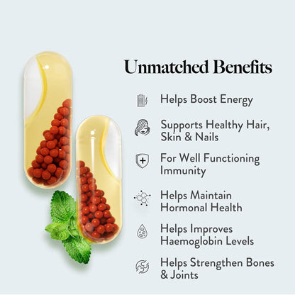 Wellbeing Nutrition Multi + Omega for Her Multivitamin capsule for Women | Vegan omega-3 oil, B-complex, Antioxidant blend