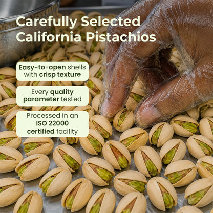 Bolas Roasted & Salted California Pistachios 200g | Pista | Rich in Protein, Phosphorus & Dietary Fibre | Low Calorie | Crunchy Healthy Snack | Dry Fruits