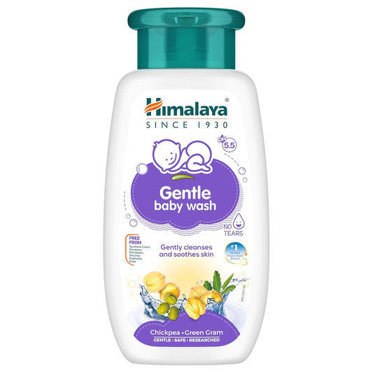 Himalaya Gentle Baby Wash 100ml | No tears formula |with chickpea and Green gram| Cleansing baby's gentle skin