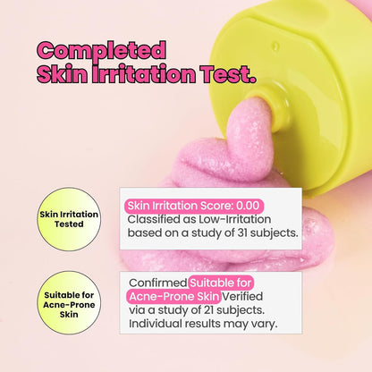 4-in-1 Konjac Jelly Face Cleanser – Gentle Daily Exfoliating, Deep Cleansing, Pore Care & Makeup Removal | Berry Smoothie Texture with Raspberry & Vitamin B+C+E Complex | Dermatologist-Tested - 130 ML