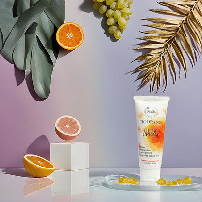 Glow Skin Whitening And Brightening, Face Cream Kojic Acid Arbutin Niaciamide Grapeseed oil Vitamin C & E With SPF-25, for all skin 50gm