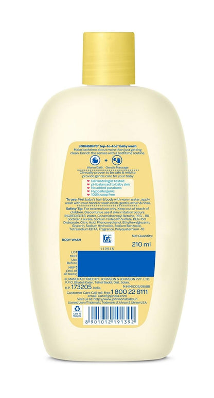 Johnson's Top-to-Toe Baby Wash, 210ml