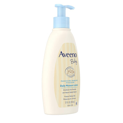 Aveeno Baby Daily Moisture Lotion, Fragrance Free 12 fl oz (354 ml)