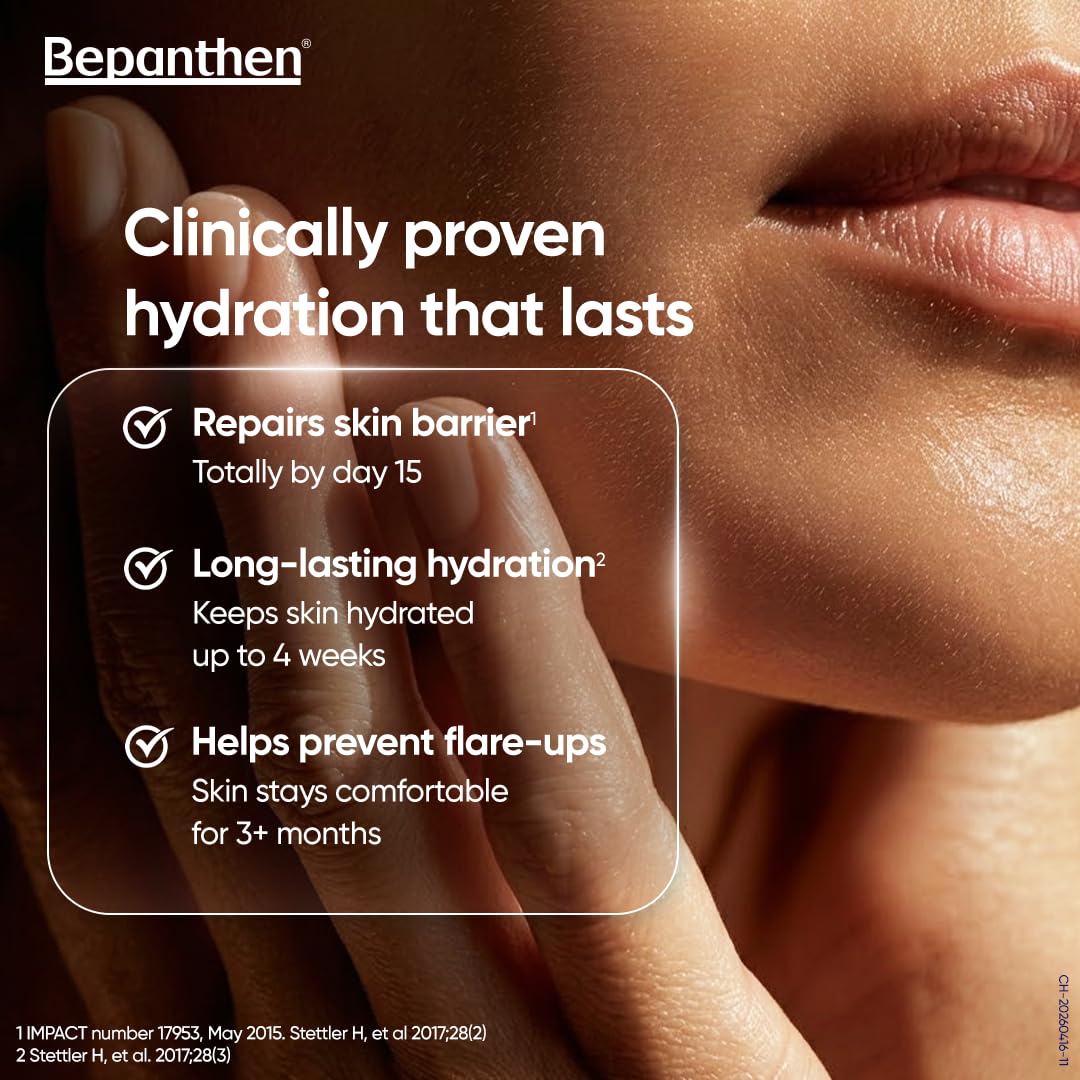 Bepanthen SensiControl Daily Moisturizing Cream (100g), World’s No.1 Skincare Brand For Dry & Sensitive Skin, Moisturizer for Dry Skin & Hydration in Summer, Clinically Proven Barrier Repair, Dermatologically Approved