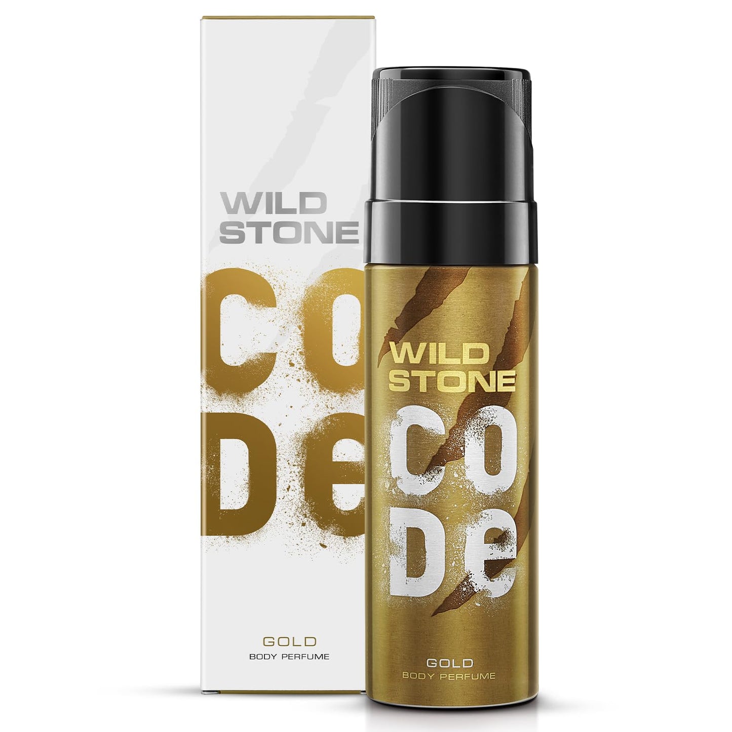 WILD STONE CODE Gold Fresh Scented Body Perfume For Men, 150Ml|No Gas Deodorant|Long Lasting Body Spray
