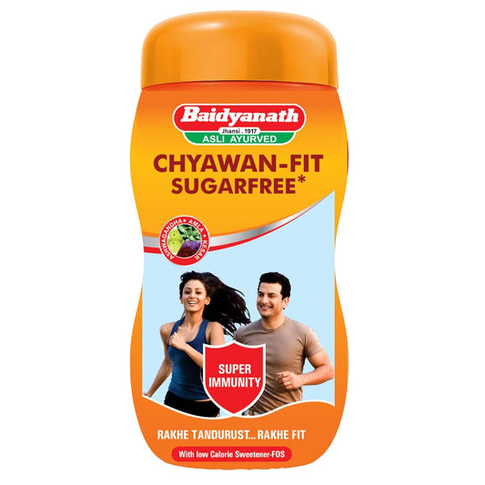 Baidyanath Jhansi Chyawan-fit Sugarfree Chyawanprash 1 Kg Enriched With Ashwagandha, Amla & Kesar, 35 Ayurvedic Herbs Boosts Physical Strength, Energy & Immunity