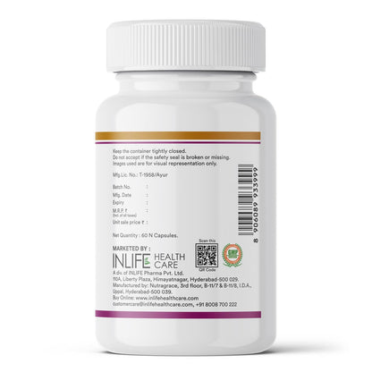 INLIFE Natural Garlic Oil with Coconut Oil Filled Capsules | Extra Virgin Cold Pressed Oil | Helps Support Heart Health, Immunity & Digestion | 60 Vegetarian Capsules