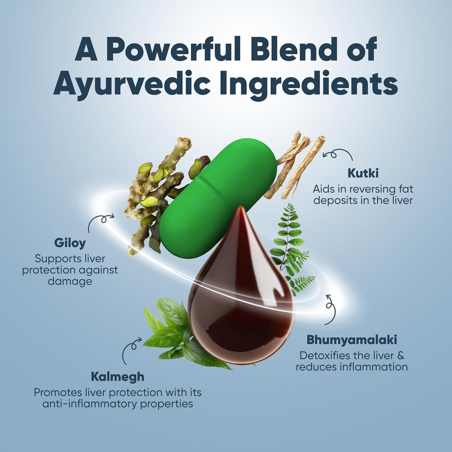 Dr. Vaidya’s Ayurvedic Liver Care Combo | Manages Fatty Liver, Enhances Detox & Supports Liver Regeneration | With Kutki, Giloy & Bhumyamalaki