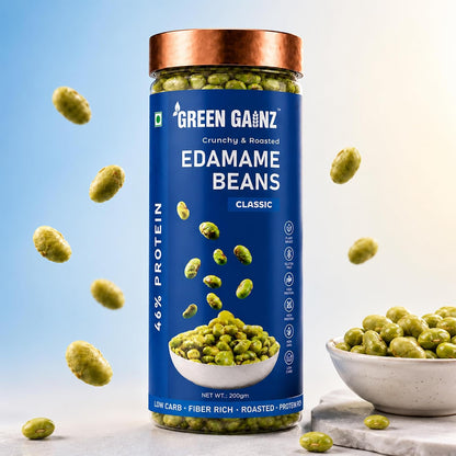 Edamame Beans Classic Flavor - 200g Value Pack | Protein Rich Snack | Simple Taste | Low Salt | Snack for adults | Fiber Rich | Low Carb | Keto Friendly | Lab Tested