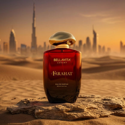BELLAVITA FARAHAT | Dubai Crafted | Perfume For Man | 100ml | 25% Perfume Oil Concentration | Oud, Saffron, Patchouli & Musk | Premium Long Lasting Fragrance